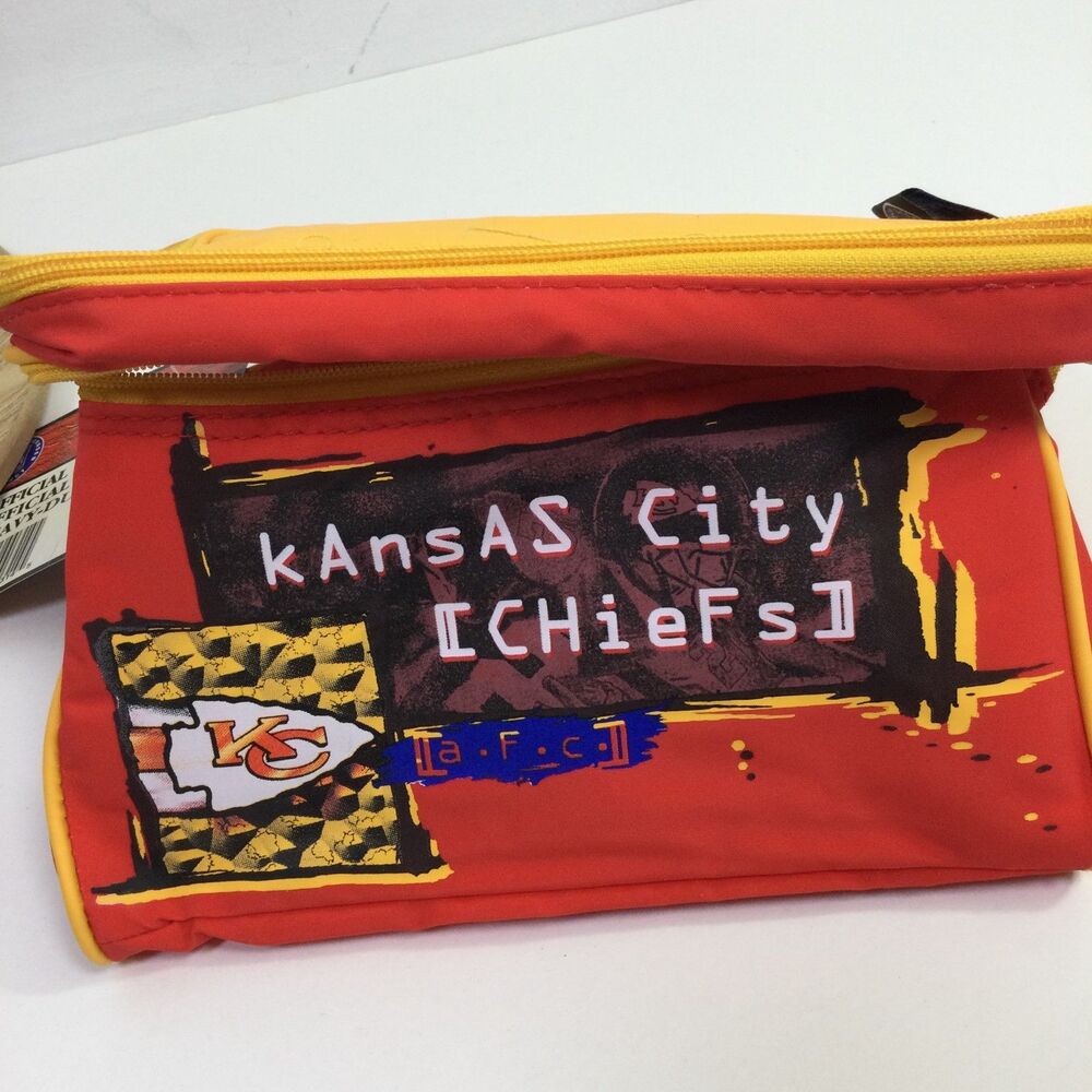 Kansas City  Chiefs NFL 90's Vintage Cooler Tote Insulated Bag Lunch Box KC